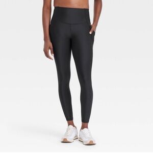 All in motion effortless support high rise pocket 7/8 legging Black sz s nwt